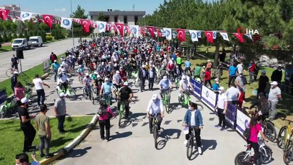 Sağlıklı yaşam için pedal çevirdiler