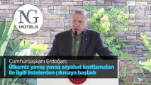 Cumhurbaşkanı Erdoğan: Ülkemiz seyahat kısıtlamaları ile ilgili listelerden çıkmaya başladı