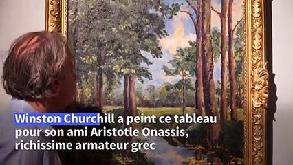 Art: une peinture de Churchill aux enchères à New York