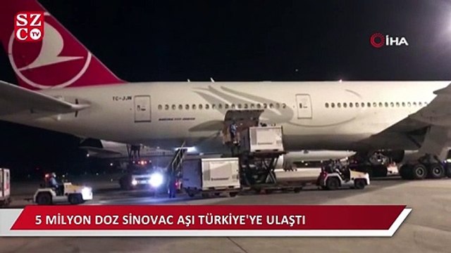 Sinovac aşısında yeni sevkiyat: 5 milyon doz aşı Türkiye'ye ulaştı