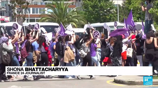 Women protest Erdogan’s withdrawal from Istanbul Convention