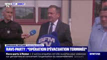 Emmanuel Berthier, préfet d’Ille-et-Vilaine, annonce la fin de l’évacuation de la rave-party à Redon