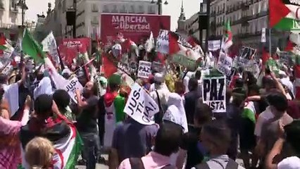 Marcha pelo povo sarauí chega a Madrid