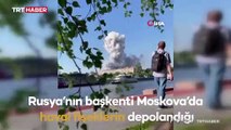 Moskova'da havai fişek deposunda patlama