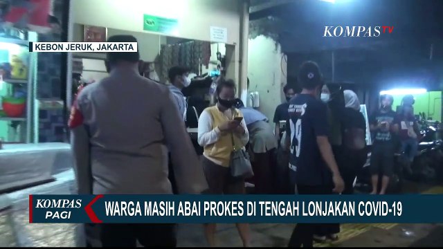 Abai Protokol Kesehatan, Warung Kuliner di Kawasan Kebon Jeruk Dibubarkan Petugas