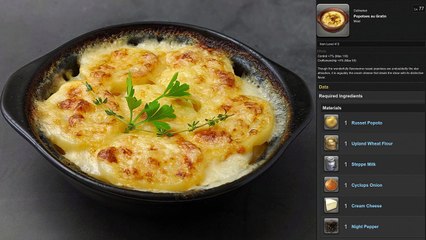 Potatoes Au Gratin (Popotoes Au Gratin) | Cooking Final Fantasy Xiv Food