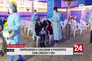 Empezó vacunación de pacientes oncológicos y personas con VIH