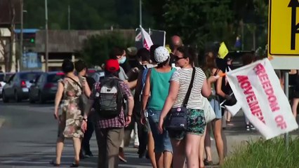 Protesta contra la política migratoria de la Union Europea
