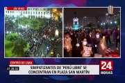 Así se desarrollan las manifestaciones de los simpatizantes de Fuerza Popular y Perú Libre