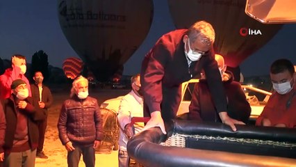 Kapadokya’da Babalar Günü gökyüzünde kutlandı