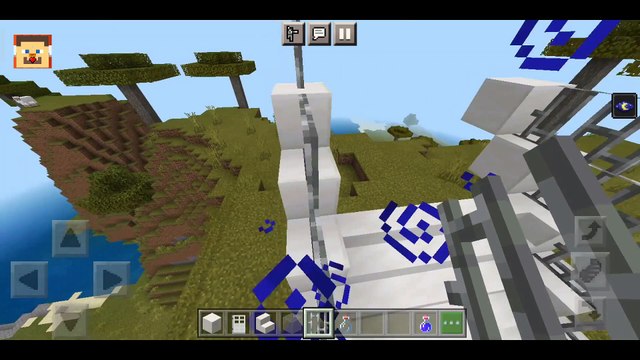 je construis une grande belle maison dans minecraft