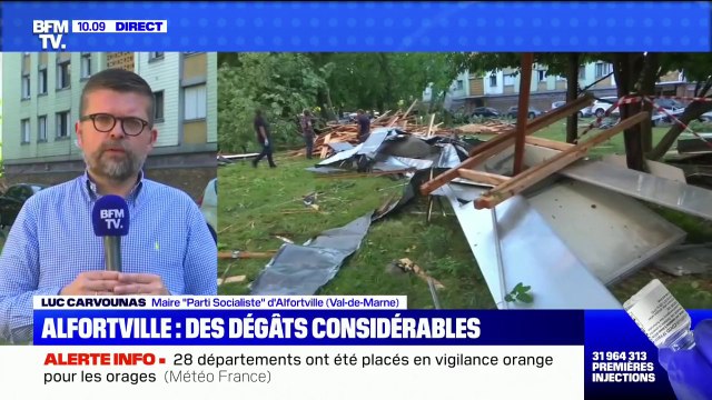 Orages: le maire d'Alfortville Luc Carvounas affirme qu on aurait pu avoir des morts