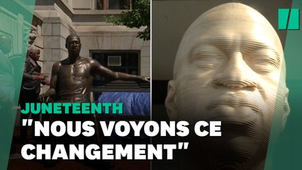 Download Video: Deux statues de George Floyd inaugurées pendant 