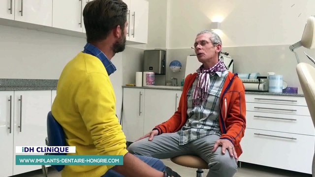 12 implants dentaires après 12 extractions - Dr SZREBRO dentiste Hongrie