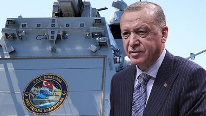 Erdoğan'ın "Hedefi tam isabetten vurdu" dediği milli gemiye özel amblem! İçinde pek çok gizli mesaj var