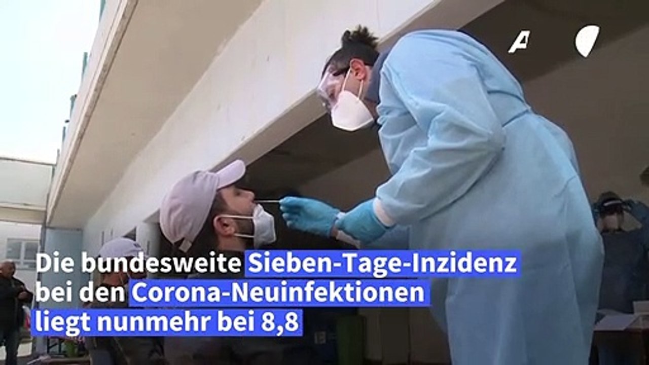 Corona-Inzidenz sinkt auf 8,8
