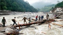 Ganga overflowing in Rishikesh, many ghats submerged