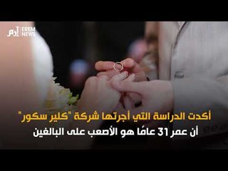 تزوجوا قبل هذه السن.. دراسة تحدد التوقيت الأصعب للارتباط