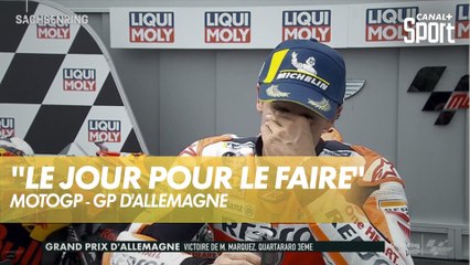 L'émotion de Marc Marquez - GP d'Allemagne