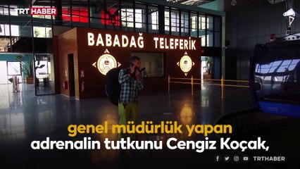 İşinden evine uçarak dönüyor