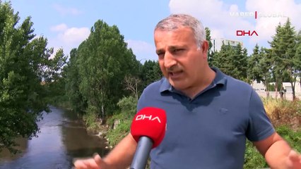 Nilüfer Çayı, atıklar nedeniyle siyaha büründü