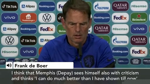 'Depay needs a bit of a push' De Boer on his top striker