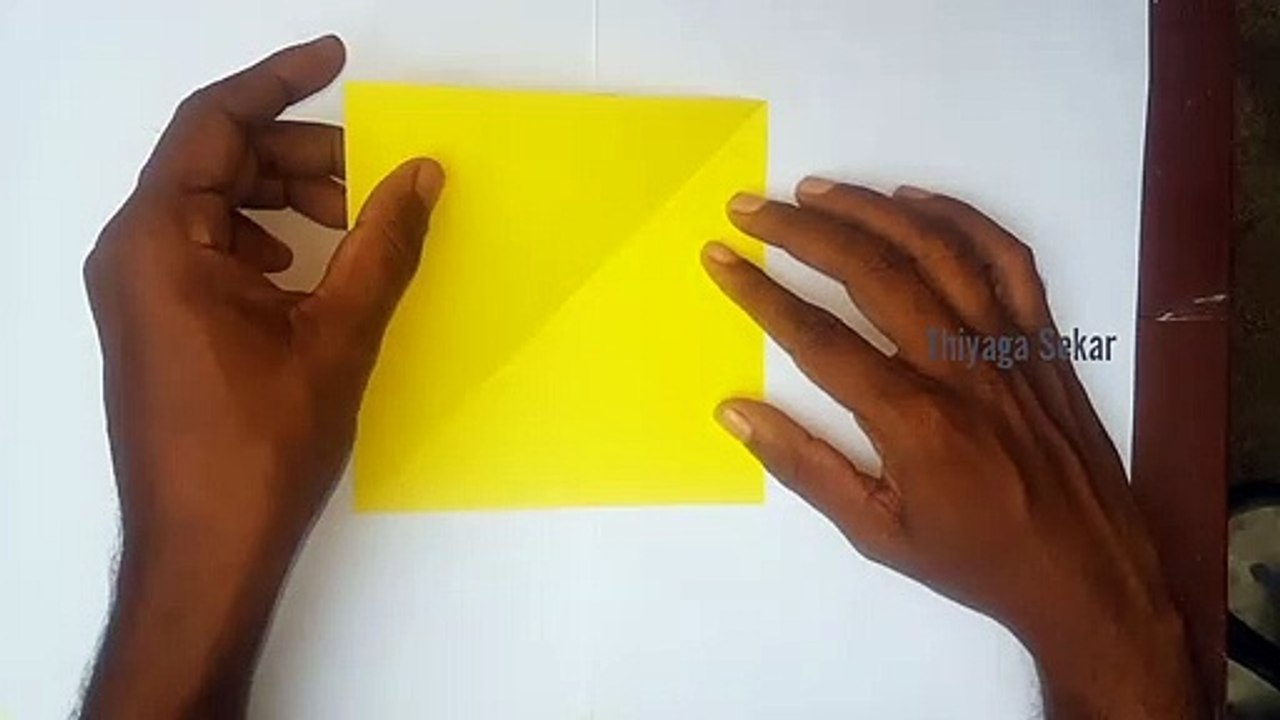 Crane - Origami | காகித கொக்கு | Easy Origami Crane