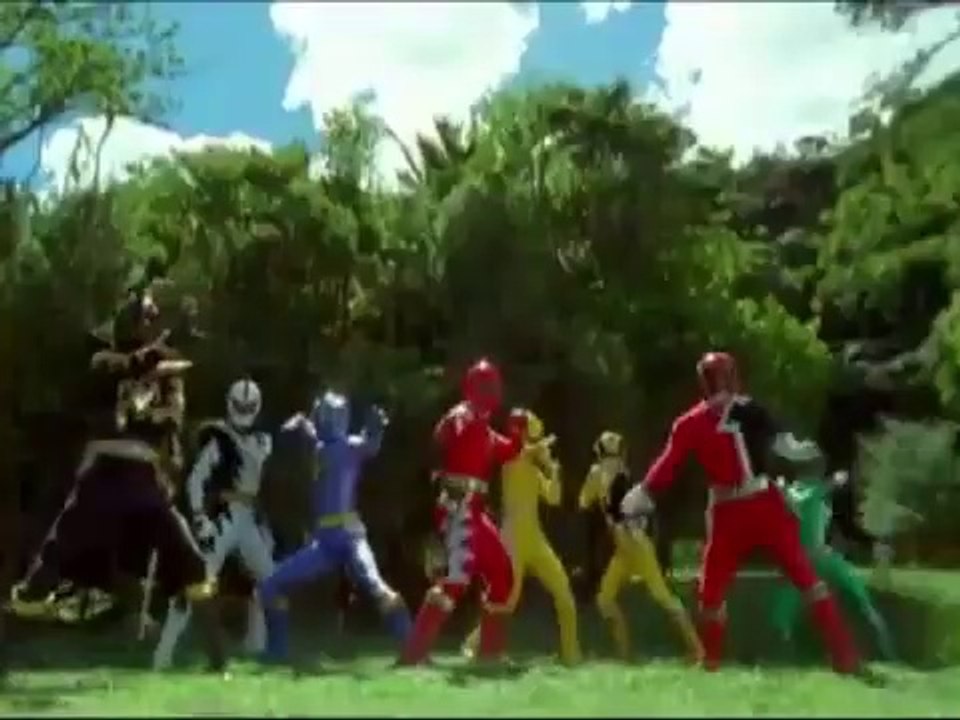 Wormhole Fight  Dino Thunder team Up S.P.D - Power Rangers