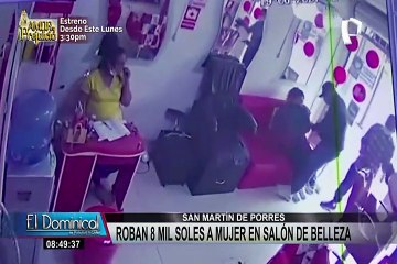 SMP: roban 8 mil soles a mujer en salón de belleza tras retirar dinero de banco