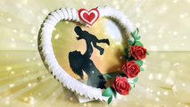3D Origami Heart Photo Frame / Diy Photo Frame For Mother’S Day | Priti Sharma