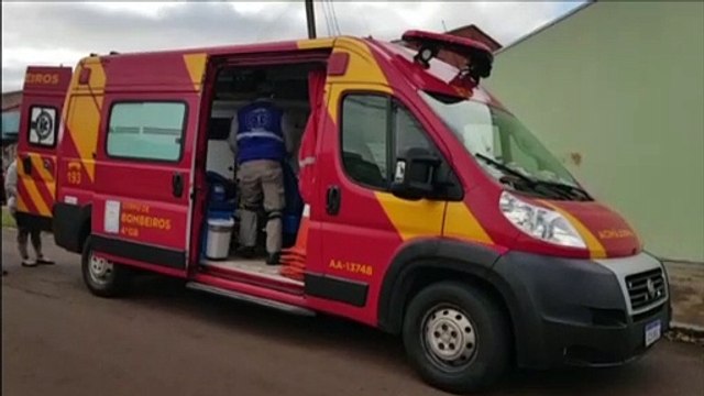 Ao sofrer queda, homem sofre lesão no nariz e precisa dos cuidados do Siate no Pioneiros Catarinenses