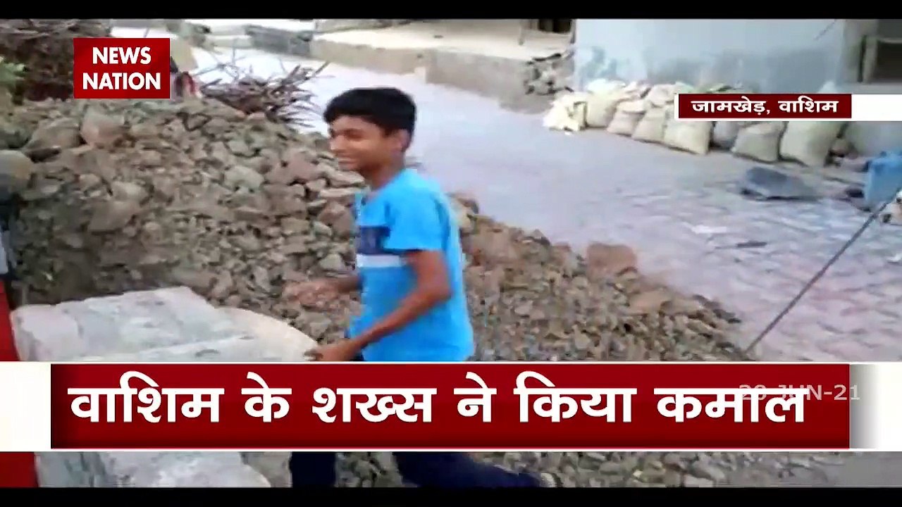 Ramdas Fofle and his family dug a well in the courtyard of their house
