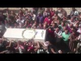 دفن جماعي لضحايا دير الأنبا صموئيل بالمنيا