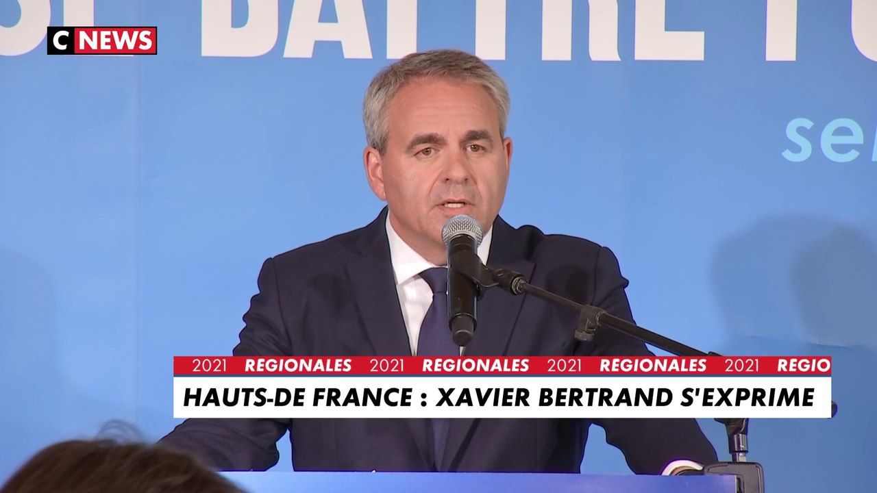 Xavier Bertrand : «Les hommes et les femmes des Hauts-de-France nous ont placés clairement en tête»