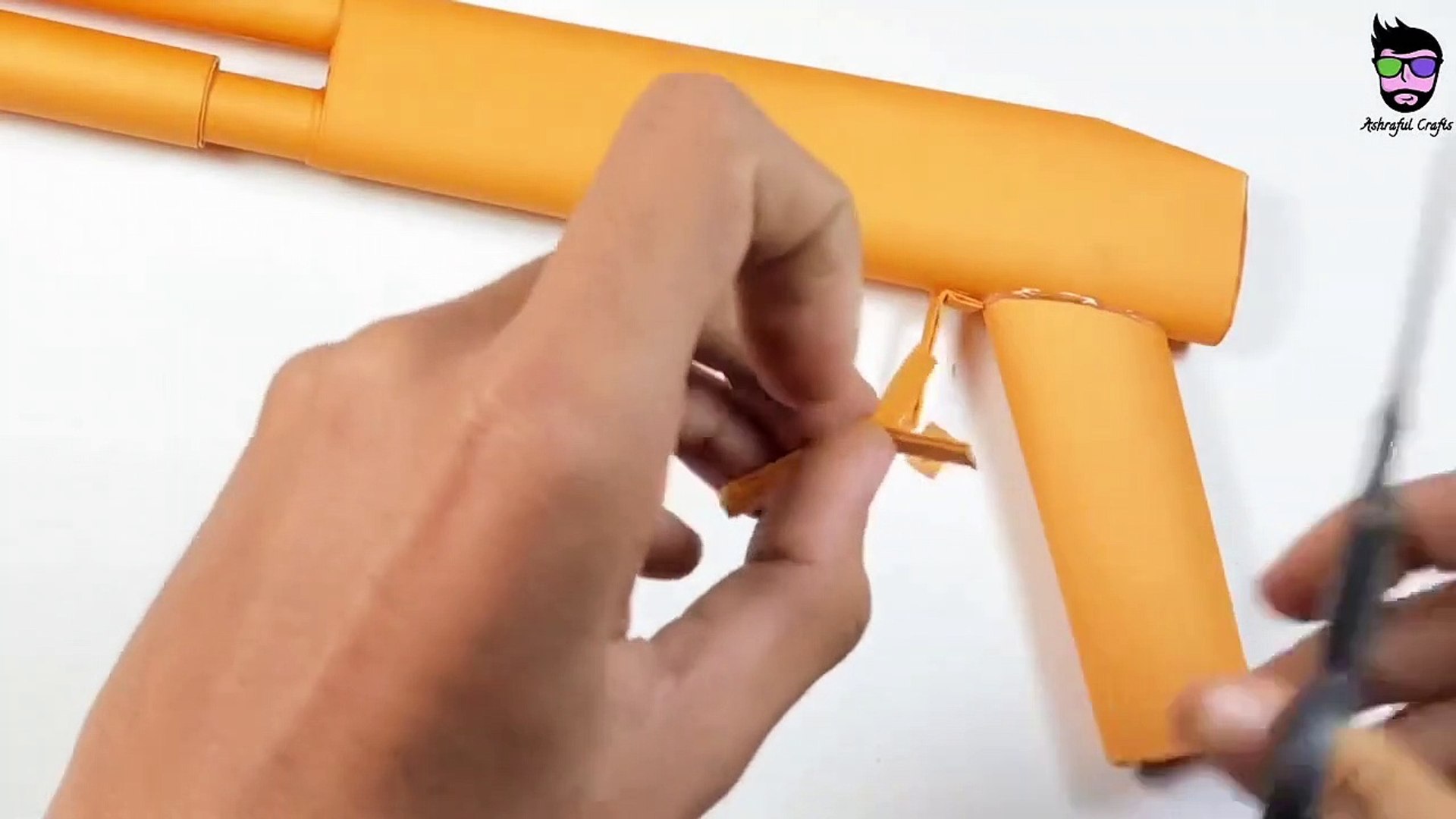 How To Make Easy Origami Gun