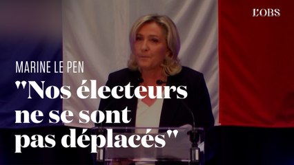 Après un premier tour décevant pour le RN, Marine Le Pen appelle à un "sursaut"
