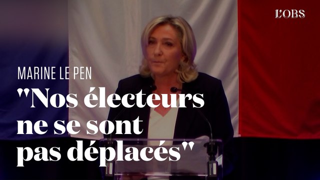 Après un premier tour décevant pour le RN, Marine Le Pen appelle à un sursaut