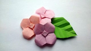 How To Make Origami Hydrangea - Origami Flowers
