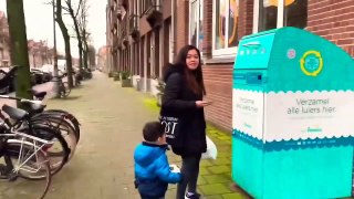 How To Dispose & Recycle ♻️Diapers In Amsterdam  | Pampers Diaper Recycling Bin | App Walkthrough