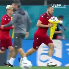 L'entraînement insolite de la Macédoine du Nord (Euro 2021)