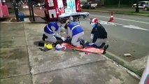 Homem caído na Avenida Rocha Pombo mobiliza equipe do Siate