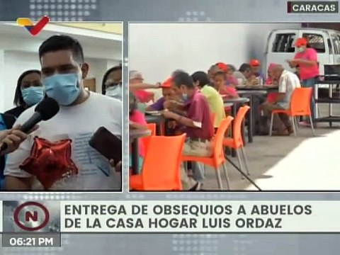 Gobierno de Caracas entregó obsequios a los abuelos de la Casa Hogar Luis Ordaz