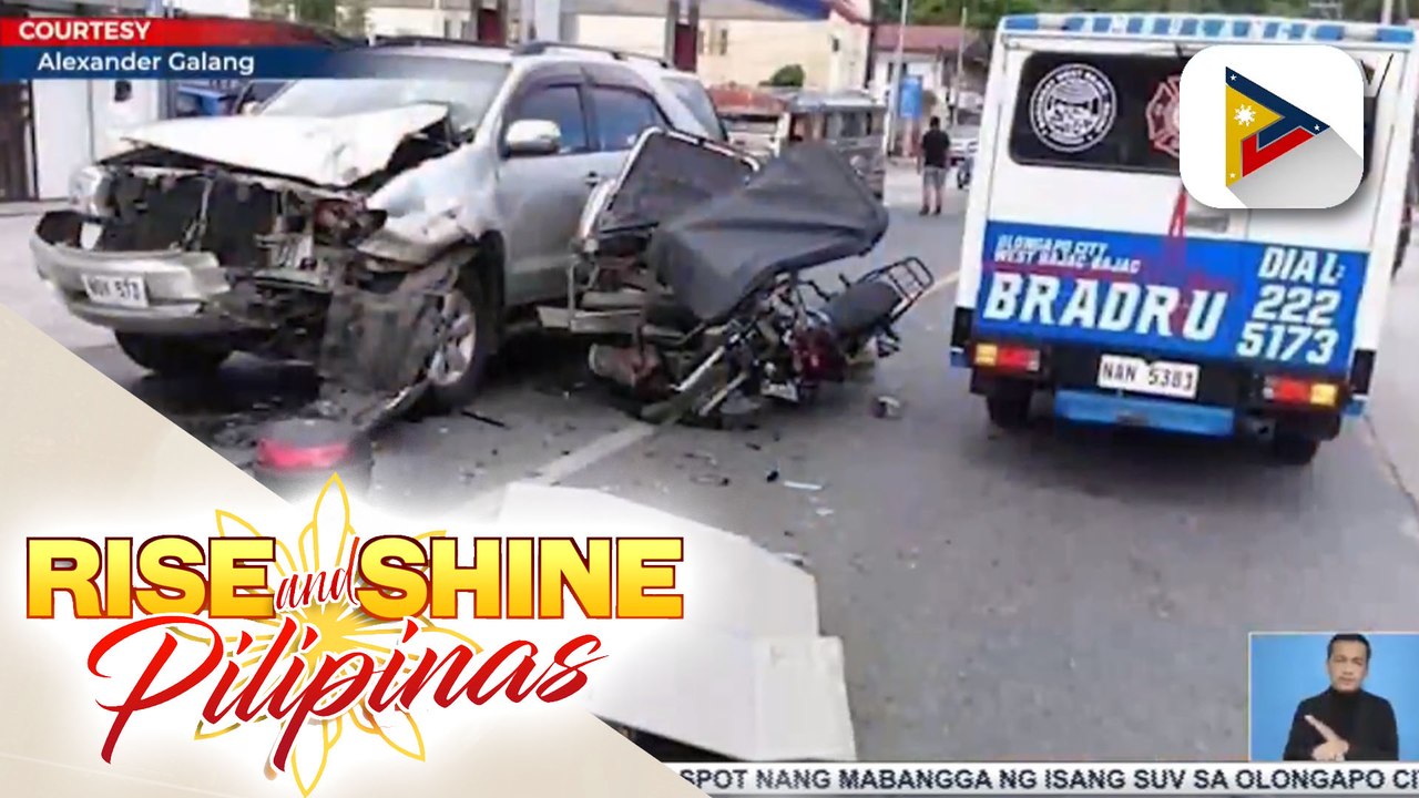 Banggaan ng SUV at tricycle sa Olongapo, isa patay habang dalawa ang sugatan