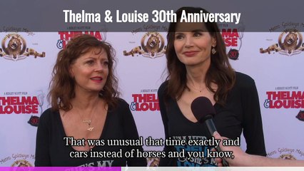 Thelma & Louise 30th Anniversary Interview Geena Davis & Susan Sarandon (Captioned)
