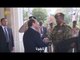 رئيس المجلس العسكري الانتقالي في السودان عبدالفتاح البرهان يؤدي التحية العسكرية للسيسي