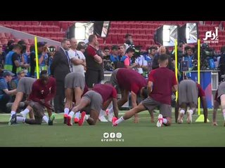 بيرلو يحضر المران الأخير لفريق ليفربول استعداد لنهائي دوري أبطال أوروبا أمام توتنهام