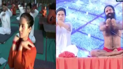 Yoga Day 2021: Mass practice organized at Patanjali Yogpeeth