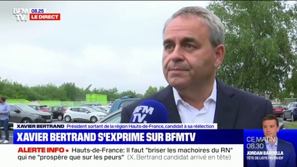 Xavier Bertrand: "Ce que l'on a voulu faire montre qu'on peut faire reculer le Rassemblement national"