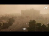 عاصفة رملية شديدة تضرب مدينة عدن