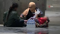 Kucağında çocukla dilenen kadın, 5'inci kez aynı yerde yakalandı